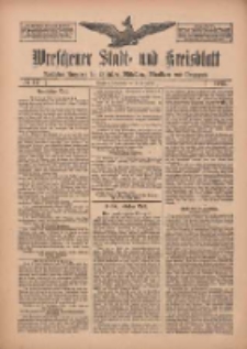 Wreschener Stadt und Kreisblatt: amtlicher Anzeiger für Wreschen, Miloslaw, Strzalkowo und Umgegend 1912.09.28 Nr117