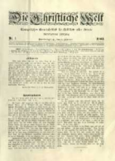 Die Christliche Welt: evangelisches Gemeindeblatt für Gebildete aller Stände. 1903.01.01 Jg.17 Nr.1