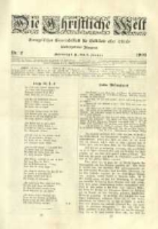 Die Christliche Welt: evangelisches Gemeindeblatt für Gebildete aller Stände. 1903.01.08 Jg.17 Nr.2