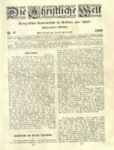 Die Christliche Welt: evangelisches Gemeindeblatt f&uuml;r Gebildete aller St&auml;nde. 1903.02.05 Jg.17 Nr.6