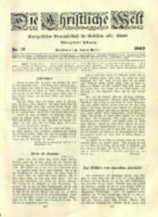 Die Christliche Welt: evangelisches Gemeindeblatt für Gebildete aller Stände. 1903.03.05 Jg.17 Nr.10