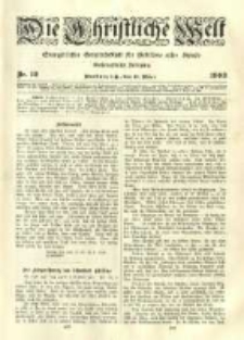 Die Christliche Welt: evangelisches Gemeindeblatt f&uuml;r Gebildete aller St&auml;nde. 1903.03.19 Jg.17 Nr.12