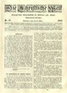 Die Christliche Welt: evangelisches Gemeindeblatt für Gebildete aller Stände. 1903.03.19 Jg.17 Nr.12