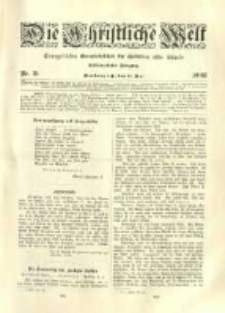 Die Christliche Welt: evangelisches Gemeindeblatt f&uuml;r Gebildete aller St&auml;nde. 1903.05.21 Jg.17 Nr.21