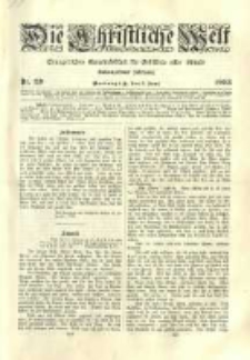 Die Christliche Welt: evangelisches Gemeindeblatt für Gebildete aller Stände. 1903.06.05 Jg.17 Nr.23