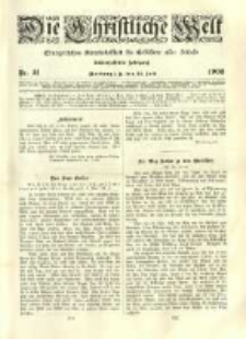 Die Christliche Welt: evangelisches Gemeindeblatt f&uuml;r Gebildete aller St&auml;nde. 1903.07.30 Jg.17 Nr.31