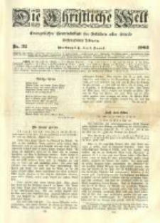 Die Christliche Welt: evangelisches Gemeindeblatt f&uuml;r Gebildete aller St&auml;nde. 1903.08.06 Jg.17 Nr.32