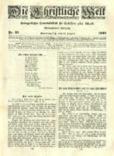 Die Christliche Welt: evangelisches Gemeindeblatt f&uuml;r Gebildete aller St&auml;nde. 1903.08.13 Jg.17 Nr.33