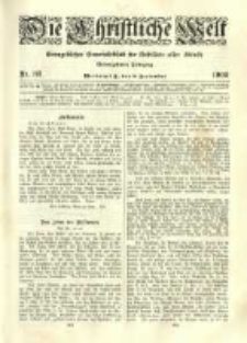 Die Christliche Welt: evangelisches Gemeindeblatt f&uuml;r Gebildete aller St&auml;nde. 1903.09.10 Jg.17 Nr.37