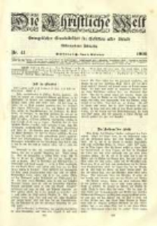 Die Christliche Welt: evangelisches Gemeindeblatt f&uuml;r Gebildete aller St&auml;nde. 1903.10.08 Jg.17 Nr.41