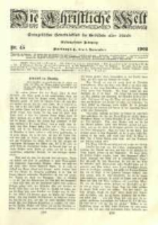 Die Christliche Welt: evangelisches Gemeindeblatt f&uuml;r Gebildete aller St&auml;nde. 1903.11.05 Jg.17 Nr.45