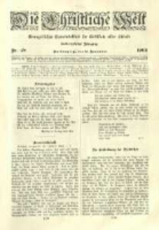 Die Christliche Welt: evangelisches Gemeindeblatt f&uuml;r Gebildete aller St&auml;nde. 1903.11.26 Jg.17 Nr.48