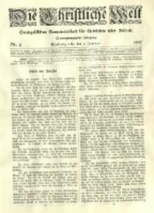 Die Christliche Welt: evangelisches Gemeindeblatt f&uuml;r Gebildete aller St&auml;nde. 1907.01.31 Jg.21 Nr.5