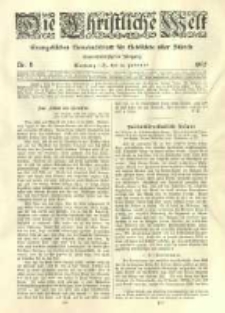 Die Christliche Welt: evangelisches Gemeindeblatt f&uuml;r Gebildete aller St&auml;nde. 1907.02.20 Jg.21 Nr.8