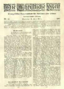 Die Christliche Welt: evangelisches Gemeindeblatt f&uuml;r Gebildete aller St&auml;nde. 1907.03.07 Jg.21 Nr.10