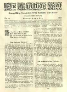 Die Christliche Welt: evangelisches Gemeindeblatt für Gebildete aller Stände. 1907.03.14 Jg.21 Nr.11
