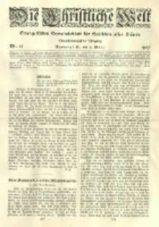 Die Christliche Welt: evangelisches Gemeindeblatt für Gebildete aller Stände. 1907.03.21 Jg.21 Nr.12