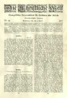 Die Christliche Welt: evangelisches Gemeindeblatt für Gebildete aller Stände. 1907.04.11 Jg.21 Nr.15