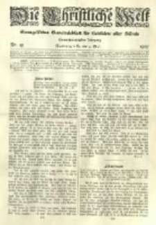 Die Christliche Welt: evangelisches Gemeindeblatt f&uuml;r Gebildete aller St&auml;nde. 1907.05.09 Jg.21 Nr.19