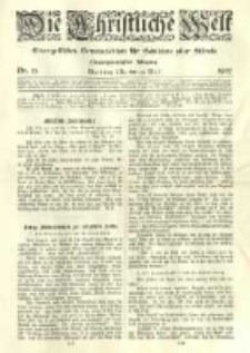 Die Christliche Welt: evangelisches Gemeindeblatt f&uuml;r Gebildete aller St&auml;nde. 1907.05.30 Jg.21 Nr.22