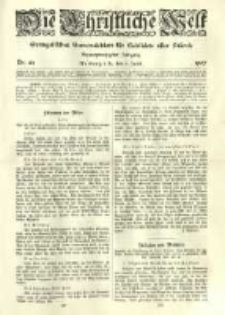 Die Christliche Welt: evangelisches Gemeindeblatt f&uuml;r Gebildete aller St&auml;nde. 1907.06.06 Jg.21 Nr.23