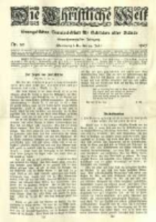 Die Christliche Welt: evangelisches Gemeindeblatt f&uuml;r Gebildete aller St&auml;nde. 1907.07.25 Jg.21 Nr.30