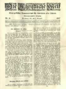 Die Christliche Welt: evangelisches Gemeindeblatt für Gebildete aller Stände. 1907.08.15 Jg.21 Nr.33