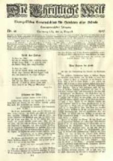 Die Christliche Welt: evangelisches Gemeindeblatt f&uuml;r Gebildete aller St&auml;nde. 1907.08.22 Jg.21 Nr.34