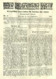 Die Christliche Welt: evangelisches Gemeindeblatt f&uuml;r Gebildete aller St&auml;nde. 1907.09.05 Jg.21 Nr.36