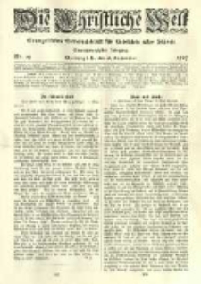 Die Christliche Welt: evangelisches Gemeindeblatt f&uuml;r Gebildete aller St&auml;nde. 1907.09.26 Jg.21 Nr.39