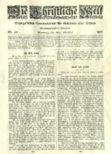 Die Christliche Welt: evangelisches Gemeindeblatt f&uuml;r Gebildete aller St&auml;nde. 1907.10.03 Jg.21 Nr.40