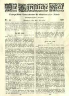 Die Christliche Welt: evangelisches Gemeindeblatt für Gebildete aller Stände. 1907.10.03 Jg.21 Nr.40
