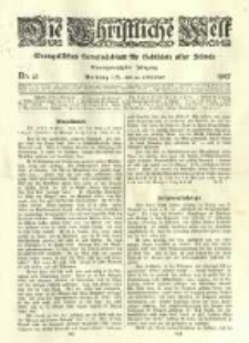 Die Christliche Welt: evangelisches Gemeindeblatt f&uuml;r Gebildete aller St&auml;nde. 1907.10.10 Jg.21 Nr.41