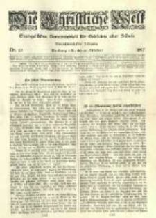 Die Christliche Welt: evangelisches Gemeindeblatt für Gebildete aller Stände. 1907.10.17 Jg.21 Nr.42