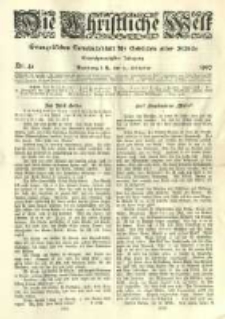 Die Christliche Welt: evangelisches Gemeindeblatt f&uuml;r Gebildete aller St&auml;nde. 1907.10.24 Jg.21 Nr.43