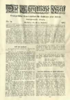 Die Christliche Welt: evangelisches Gemeindeblatt f&uuml;r Gebildete aller St&auml;nde. 1907.12.12 Jg.21 Nr.50