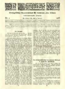 Die Christliche Welt: evangelisches Gemeindeblatt f&uuml;r Gebildete aller St&auml;nde. 1908.01.09 Jg.22 Nr.2