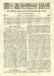 Die Christliche Welt: evangelisches Gemeindeblatt f&uuml;r Gebildete aller St&auml;nde. 1908.02.20 Jg.22 Nr.8