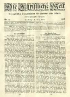 Die Christliche Welt: evangelisches Gemeindeblatt für Gebildete aller Stände. 1908.03.05 Jg.22 Nr.10