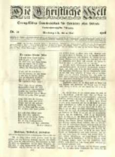 Die Christliche Welt: evangelisches Gemeindeblatt f&uuml;r Gebildete aller St&auml;nde. 1908.05.21 Jg.22 Nr.21