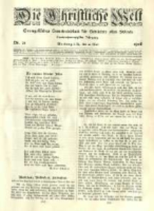 Die Christliche Welt: evangelisches Gemeindeblatt für Gebildete aller Stände. 1908.05.21 Jg.22 Nr.21