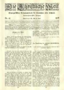 Die Christliche Welt: evangelisches Gemeindeblatt für Gebildete aller Stände. 1908.06.18 Jg.22 Nr.25