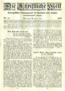 Die Christliche Welt: evangelisches Gemeindeblatt f&uuml;r Gebildete aller St&auml;nde. 1908.07.23 Jg.22 Nr.30