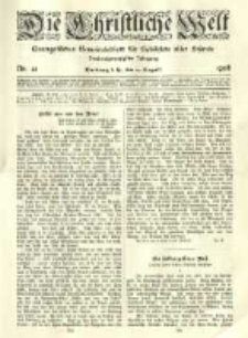Die Christliche Welt: evangelisches Gemeindeblatt für Gebildete aller Stände. 1908.08.13 Jg.22 Nr.33