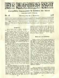 Die Christliche Welt: evangelisches Gemeindeblatt f&uuml;r Gebildete aller St&auml;nde. 1908.09.17 Jg.22 Nr.38