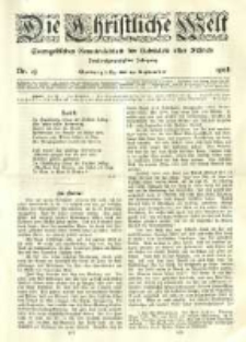 Die Christliche Welt: evangelisches Gemeindeblatt für Gebildete aller Stände. 1908.09.24 Jg.22 Nr.39