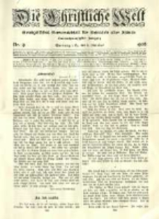 Die Christliche Welt: evangelisches Gemeindeblatt f&uuml;r Gebildete aller St&auml;nde. 1908.10.08 Jg.22 Nr.41
