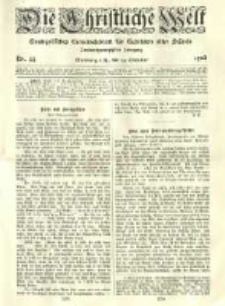 Die Christliche Welt: evangelisches Gemeindeblatt f&uuml;r Gebildete aller St&auml;nde. 1908.10.29 Jg.22 Nr.44