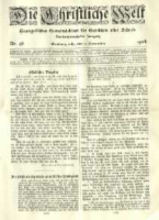 Die Christliche Welt: evangelisches Gemeindeblatt f&uuml;r Gebildete aller St&auml;nde. 1908.11.12 Jg.22 Nr.46