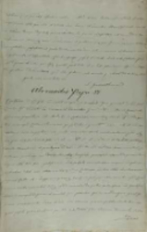 List papieża Aleksandra VI do kr&oacute;la Jana Olbrachta, Rzym 03.05.1495